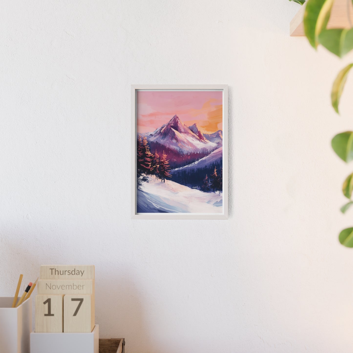 Berglandschaft in gemütlichen Farben