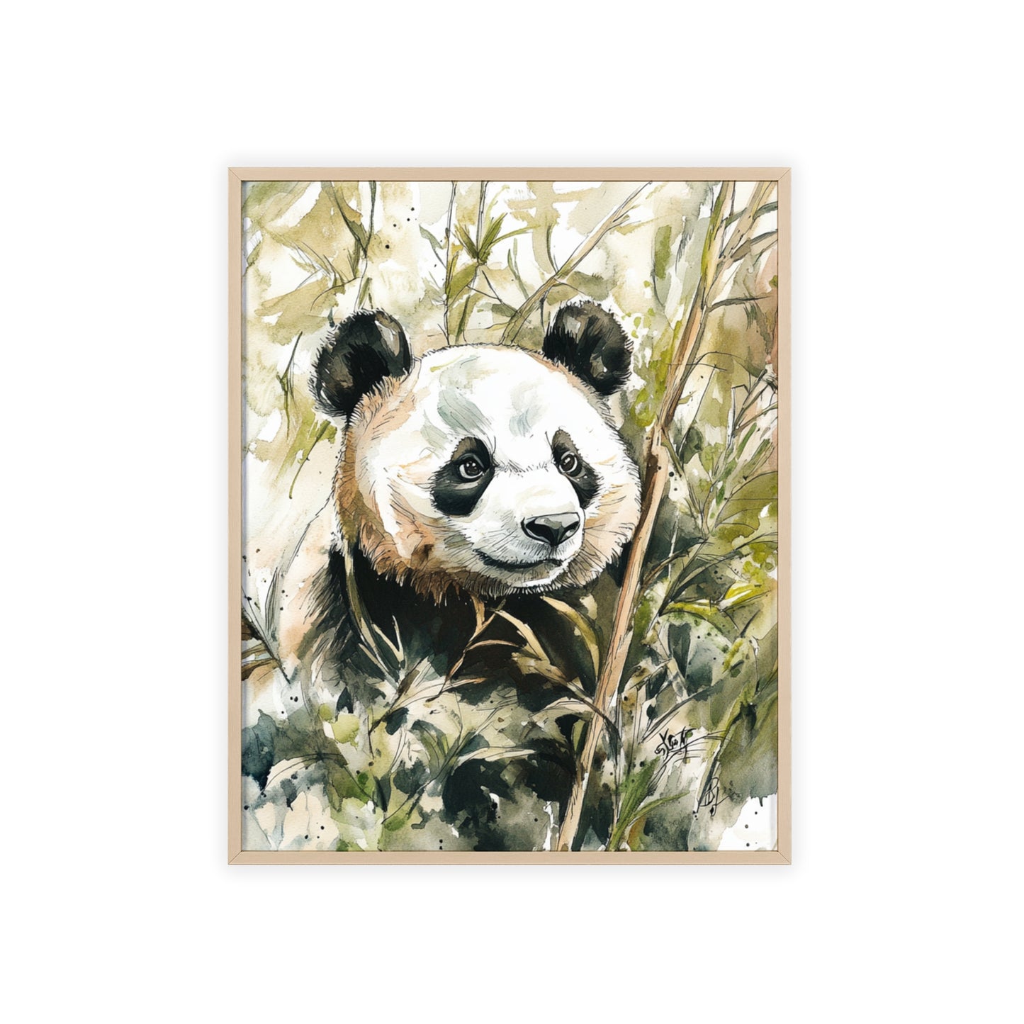 Panda im Wasserfarbenstil