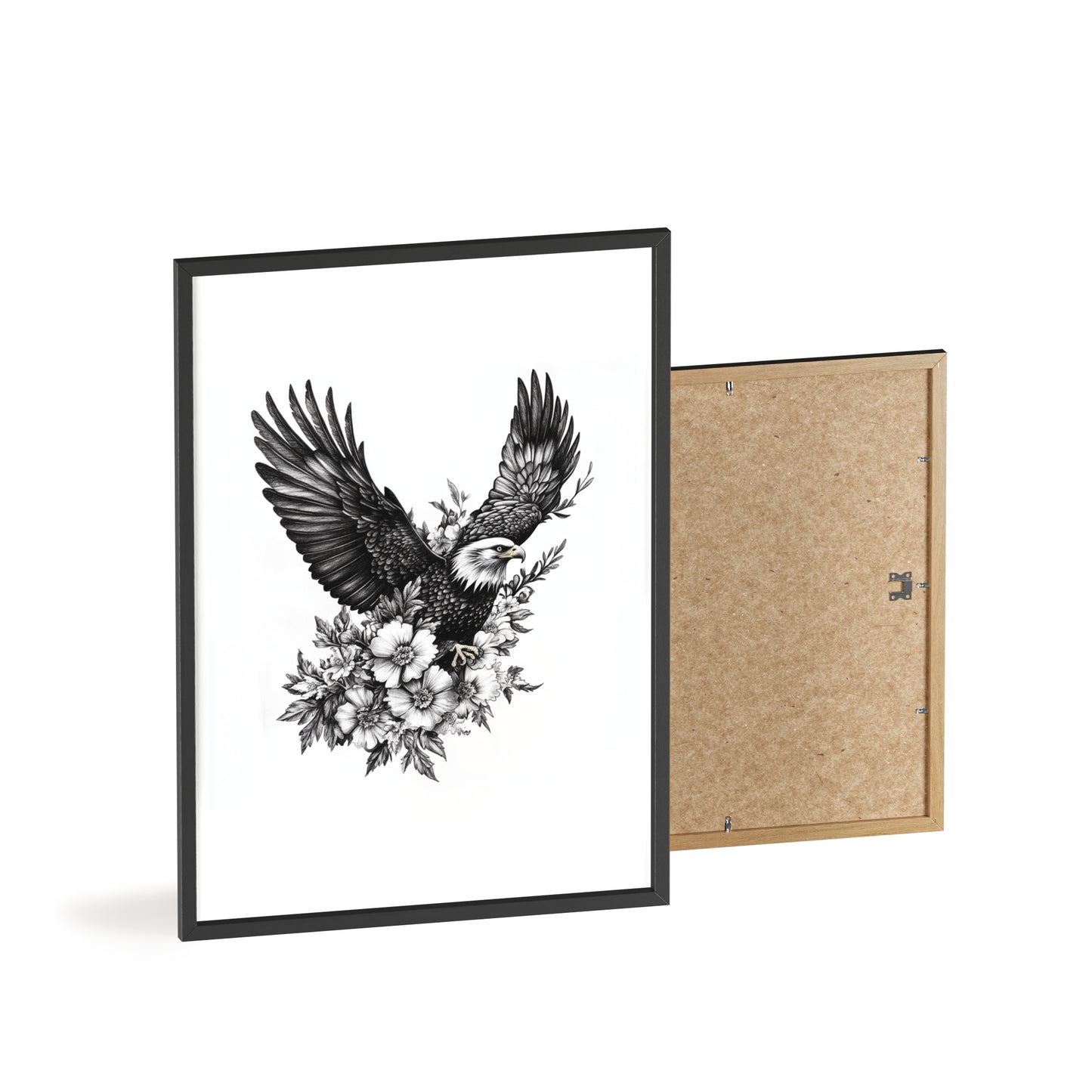 Adler mit Wildblütendesign