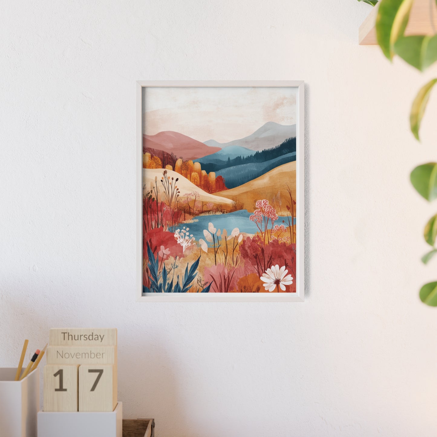 Traumlandschaft in gemütlichen Farben