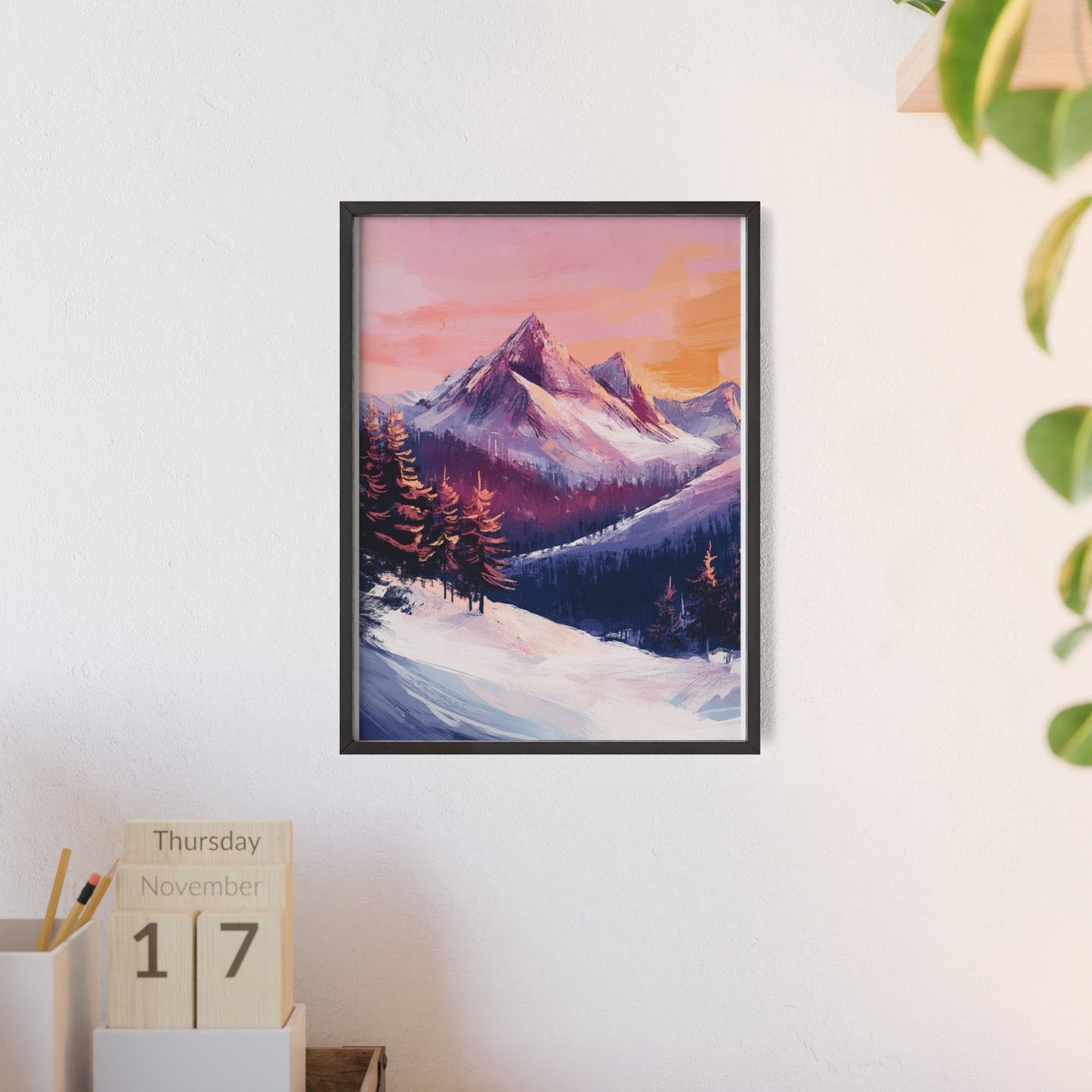 Berglandschaft in gemütlichen Farben