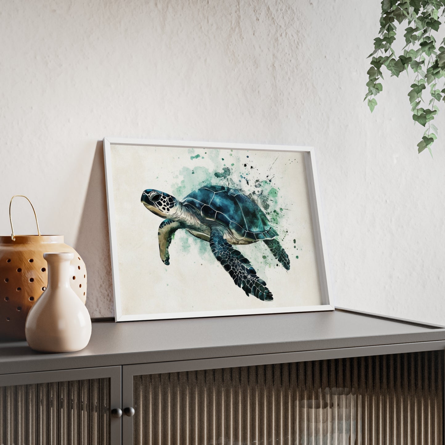 Schildkröte im Wasserfarbenstil