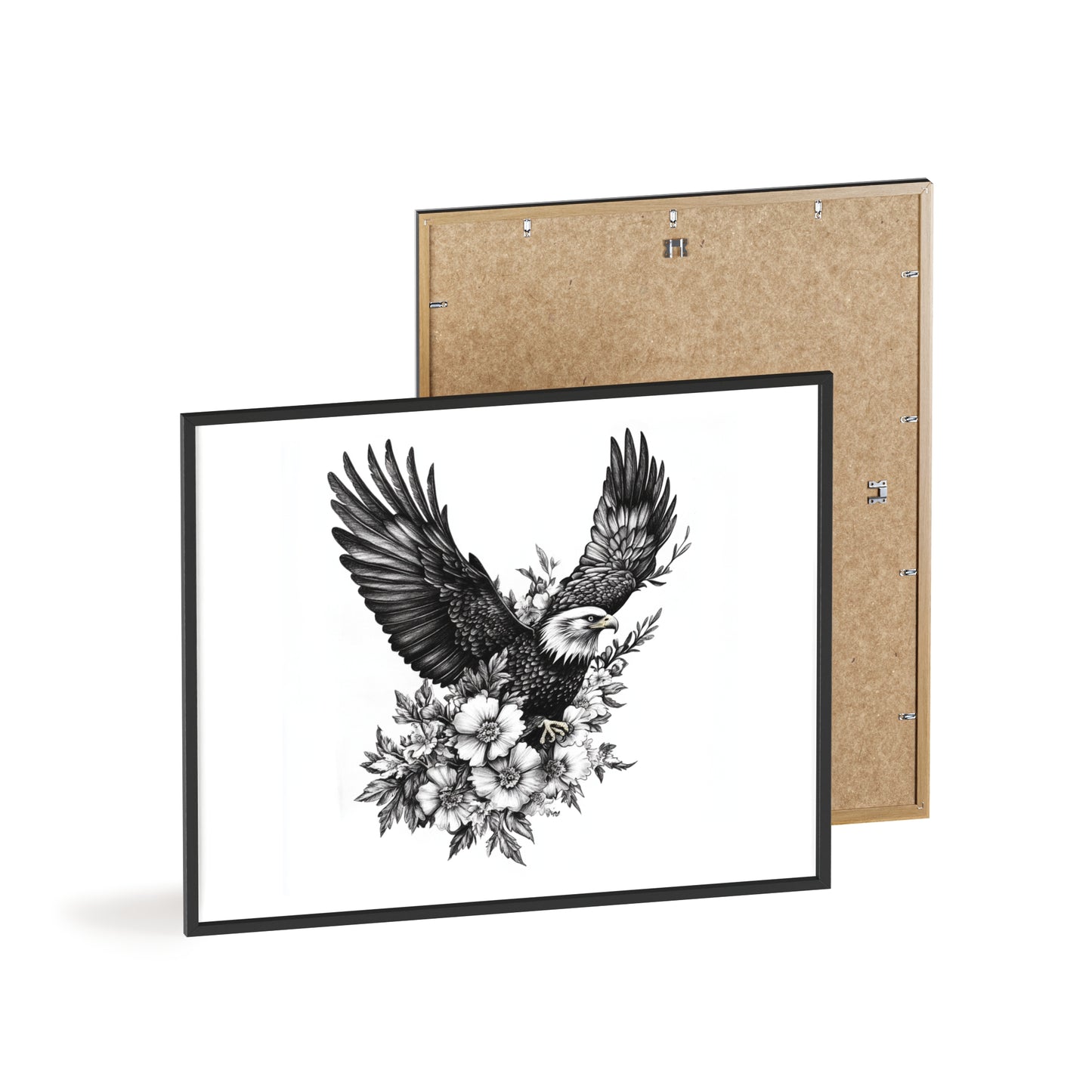 Adler mit Wildblütendesign