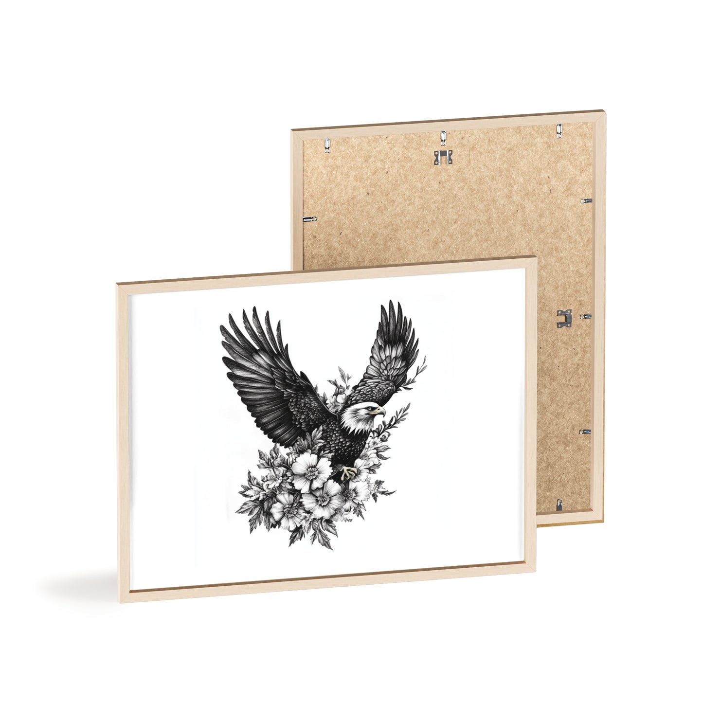 Adler mit Wildblütendesign