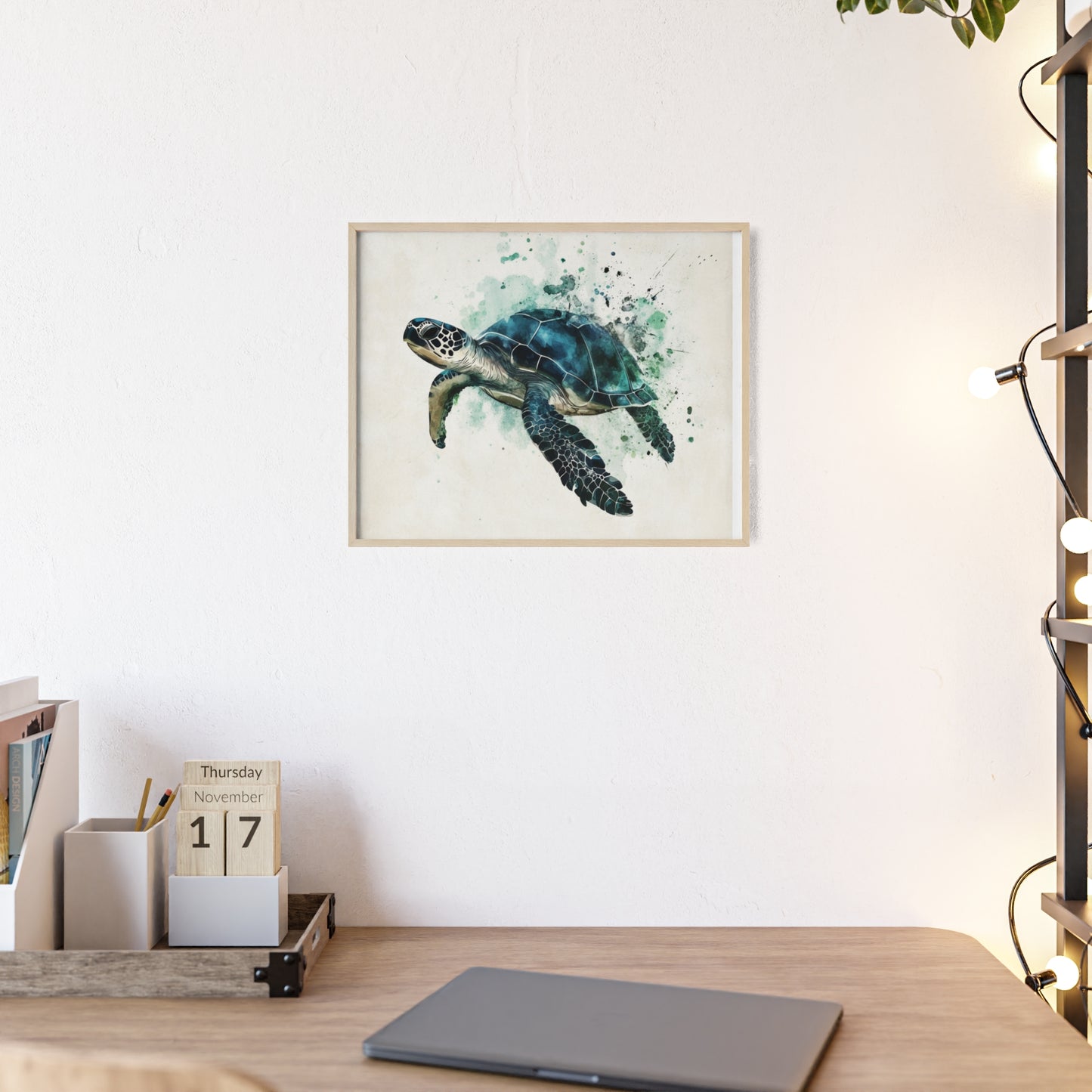 Schildkröte im Wasserfarbenstil
