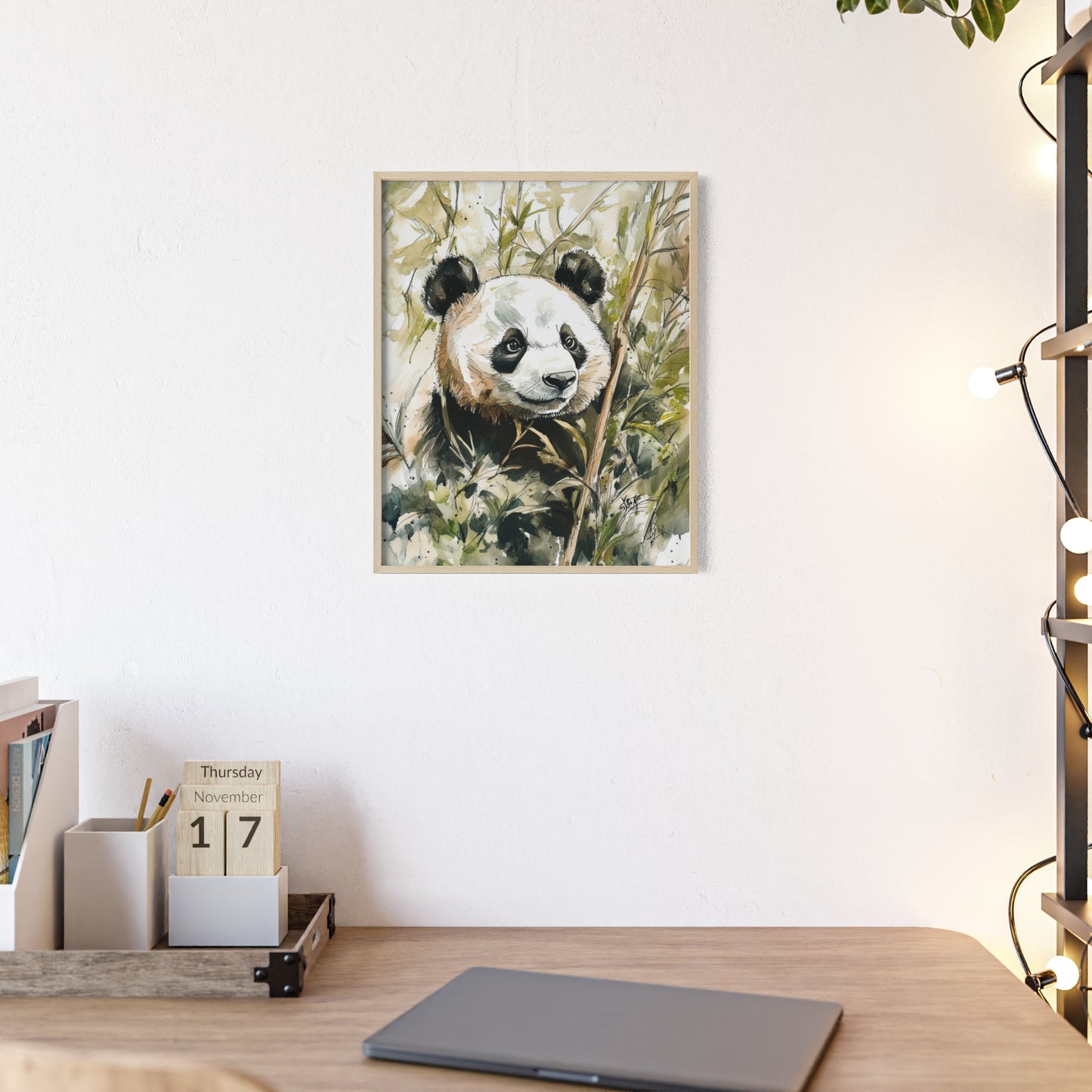 Panda im Wasserfarbenstil