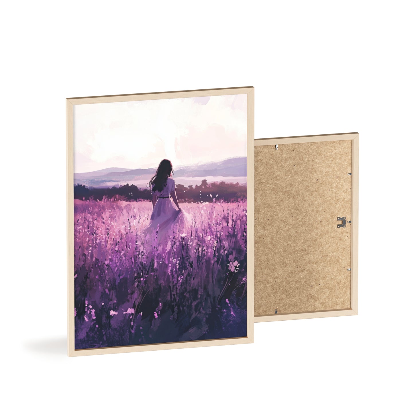 Frau in blühender Wiese