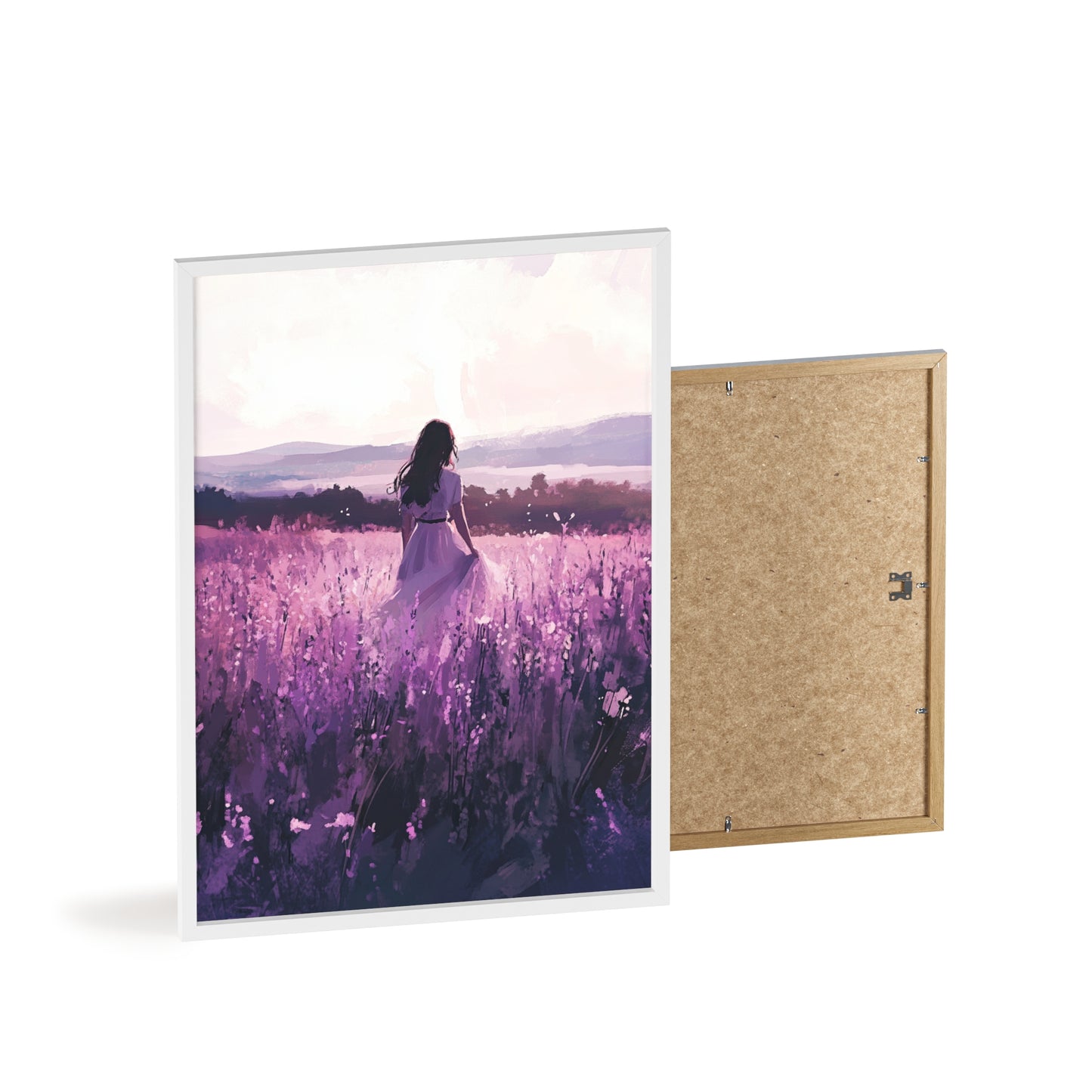 Frau in blühender Wiese