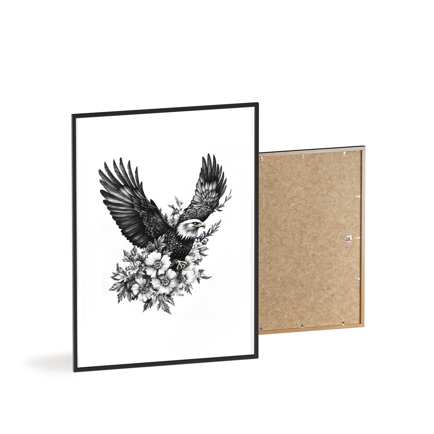 Adler mit Wildblütendesign