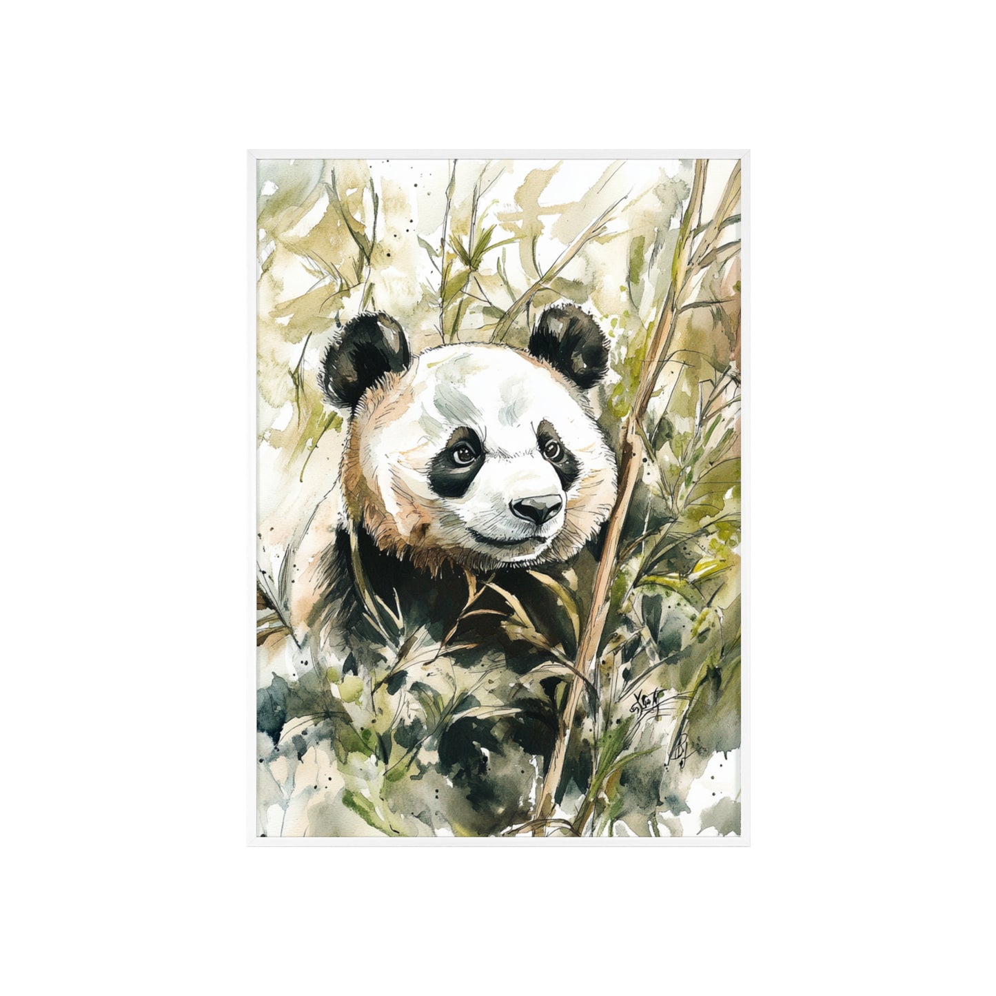 Panda im Wasserfarbenstil