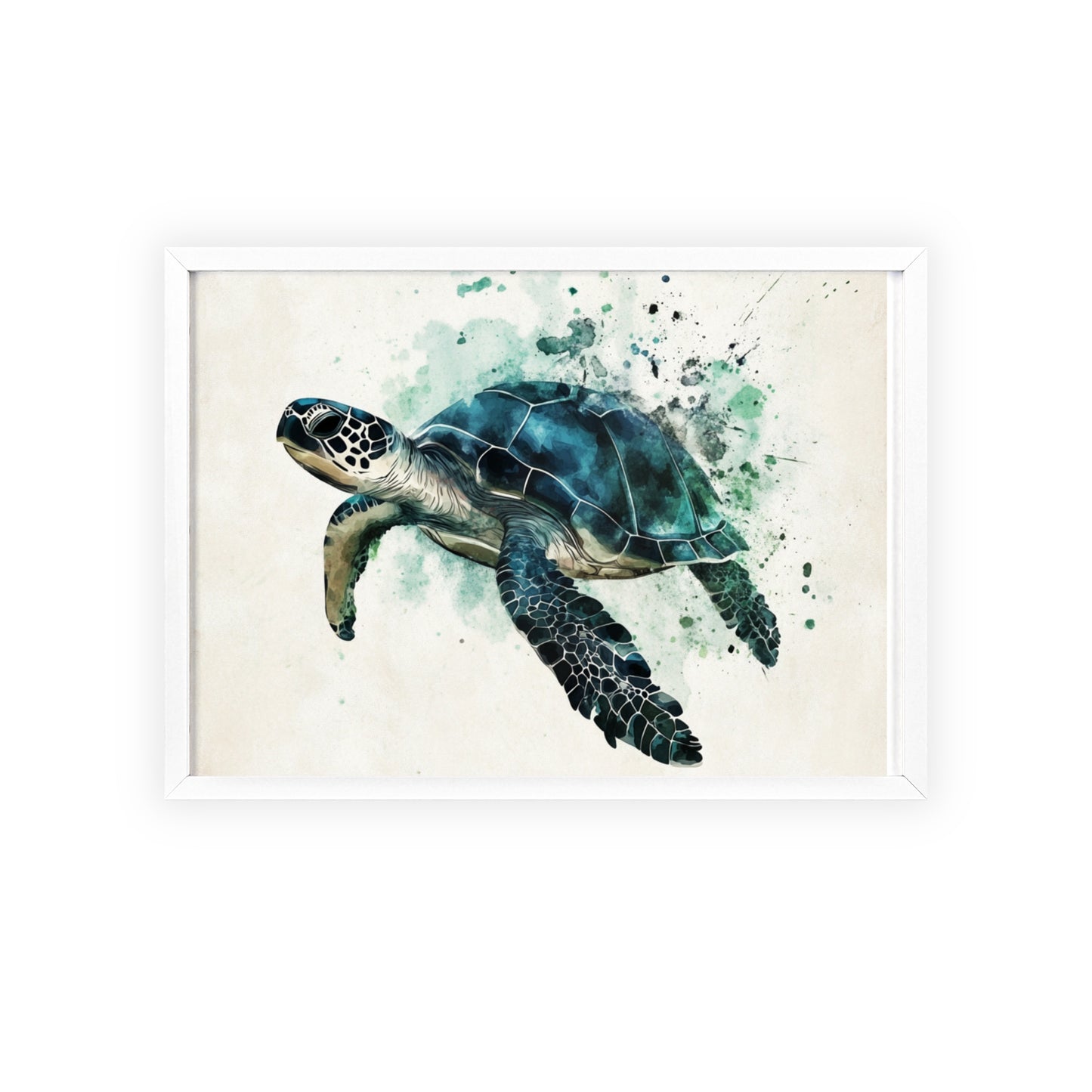 Schildkröte im Wasserfarbenstil