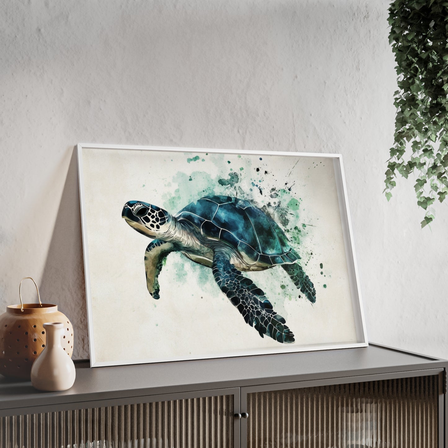 Schildkröte im Wasserfarbenstil