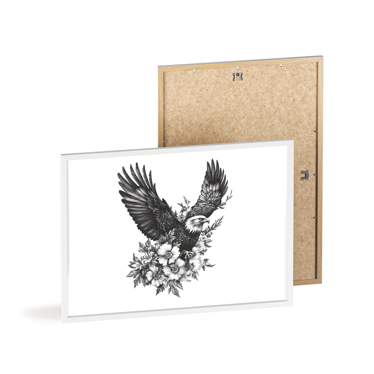 Adler mit Wildblütendesign