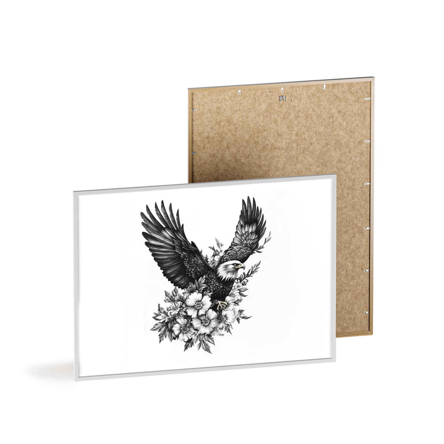 Adler mit Wildblütendesign