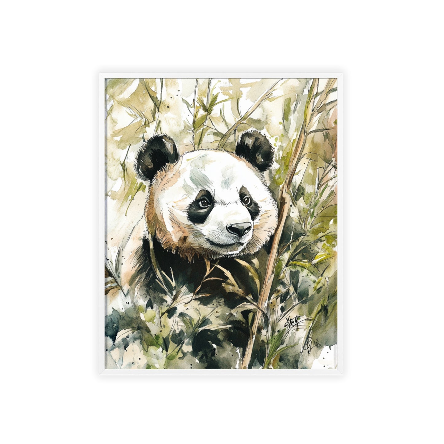 Panda im Wasserfarbenstil