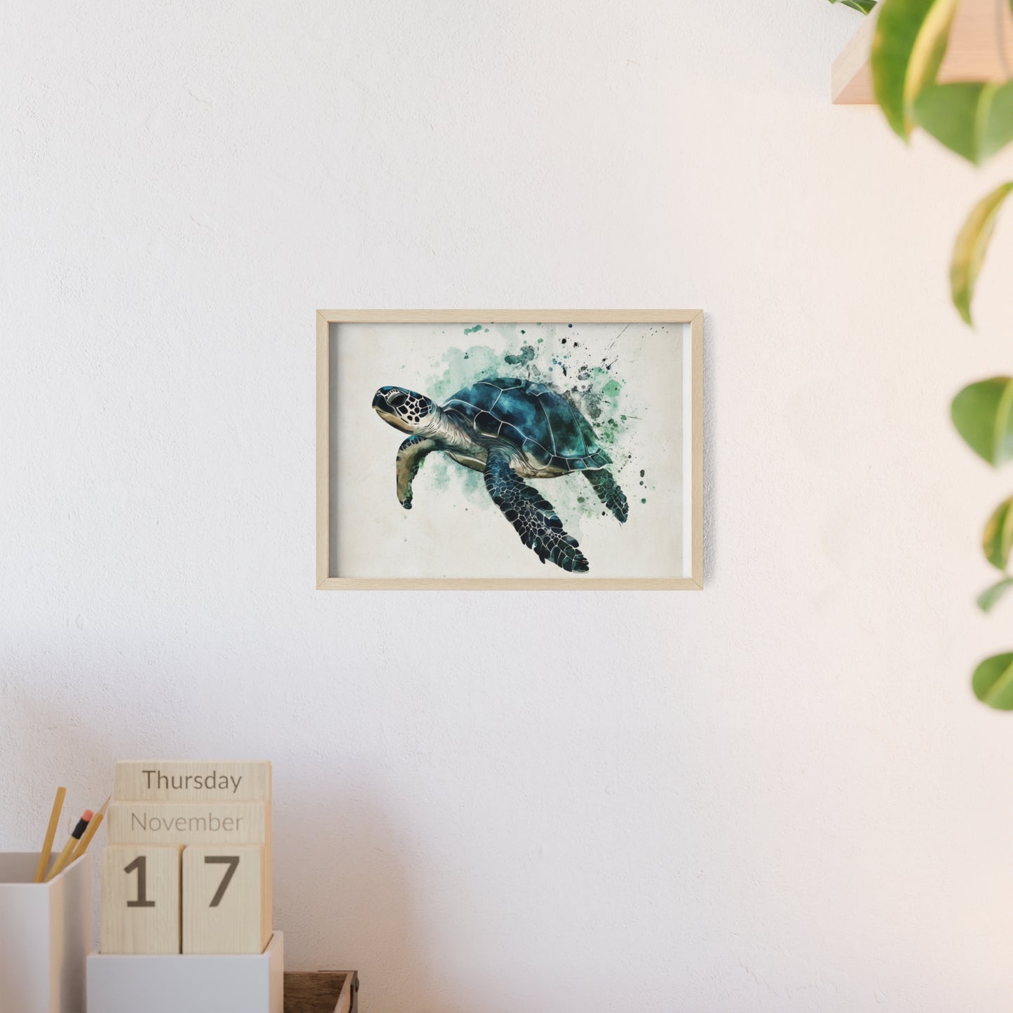 Schildkröte im Wasserfarbenstil