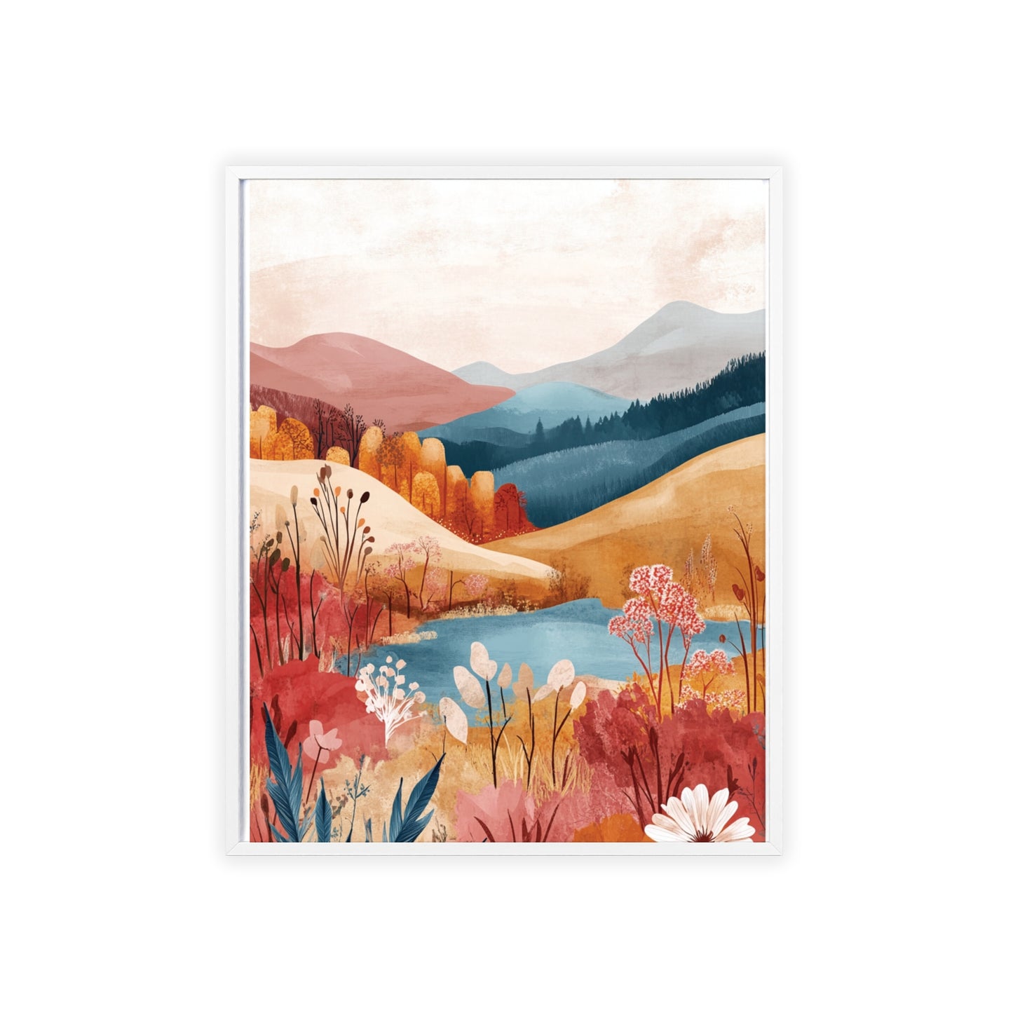 Traumlandschaft in gemütlichen Farben