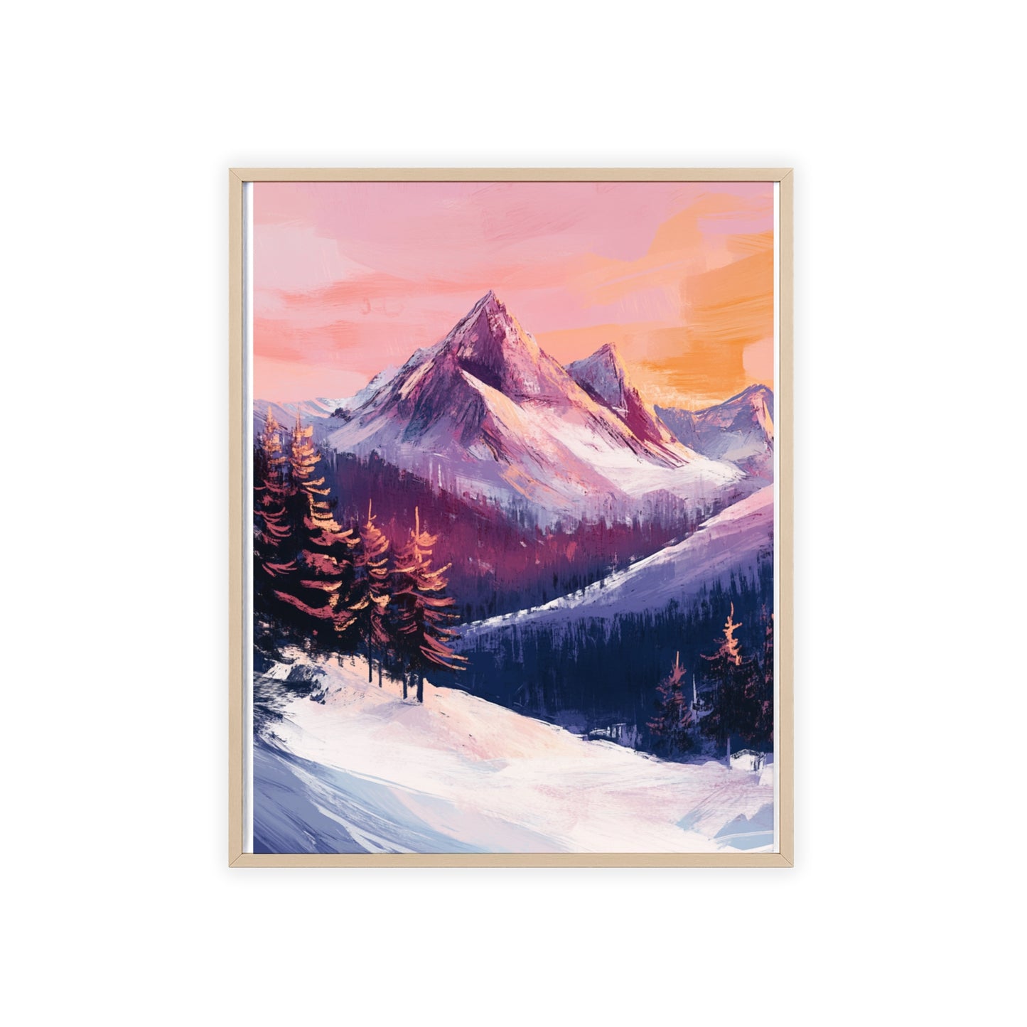 Berglandschaft in gemütlichen Farben