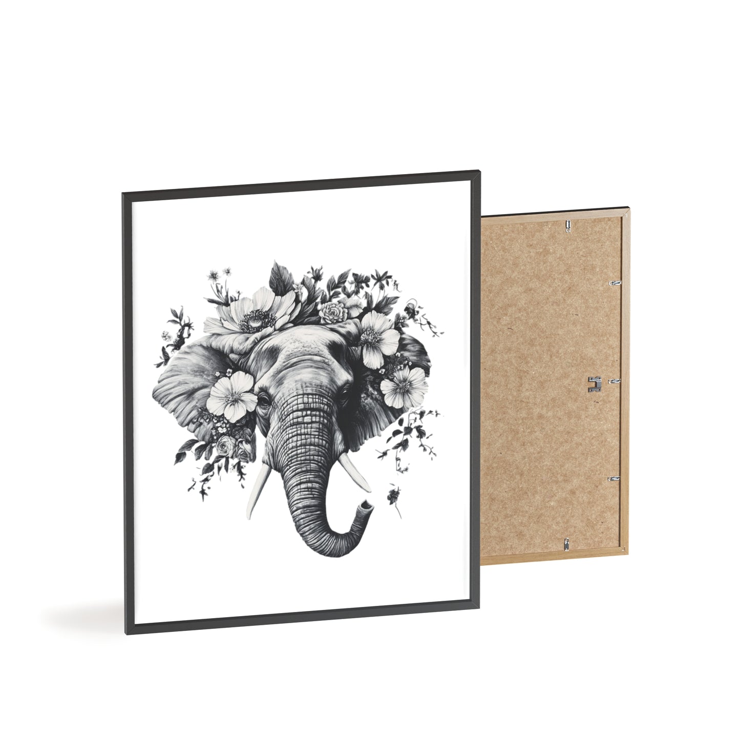 Elephant mit Wildblüten