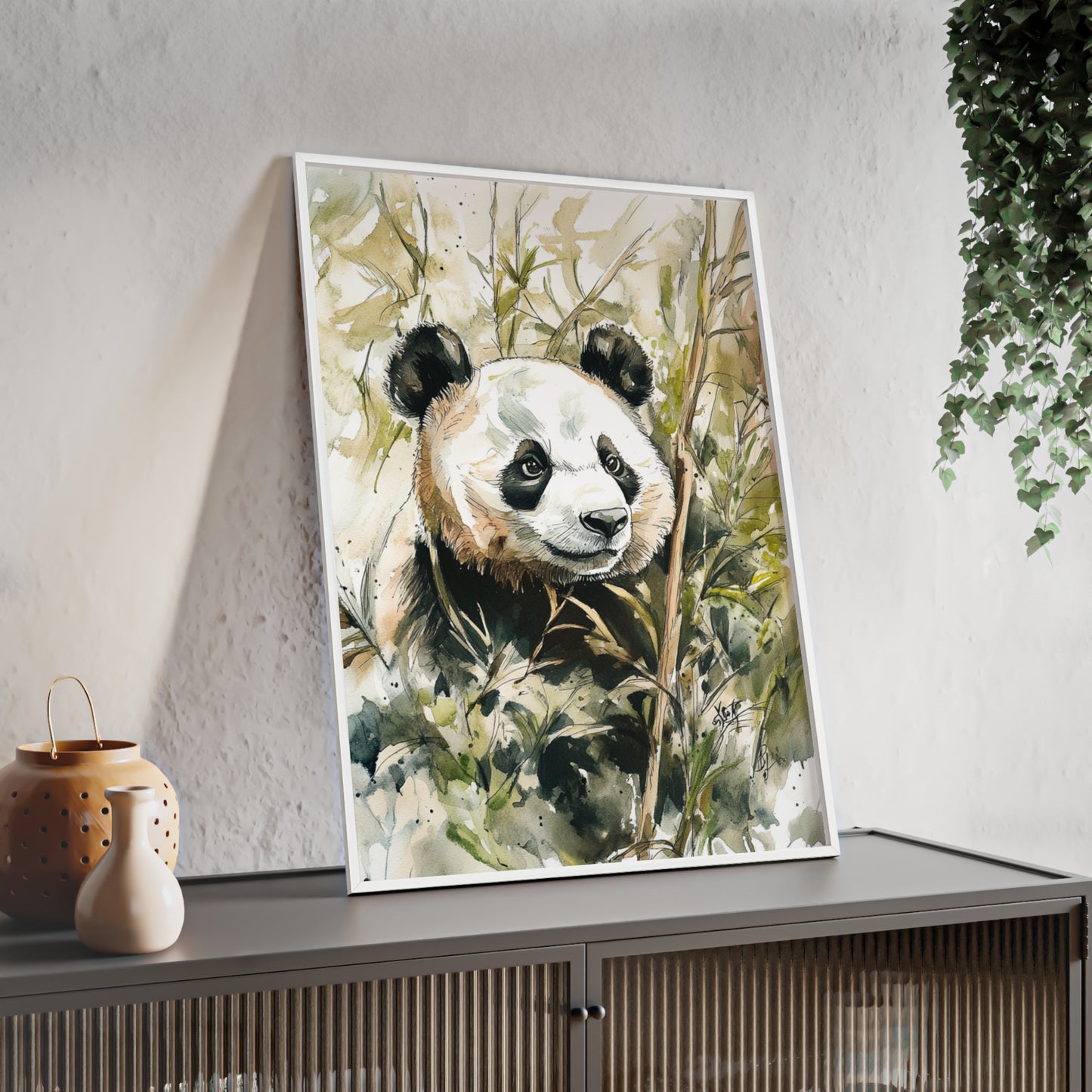 Panda im Wasserfarbenstil