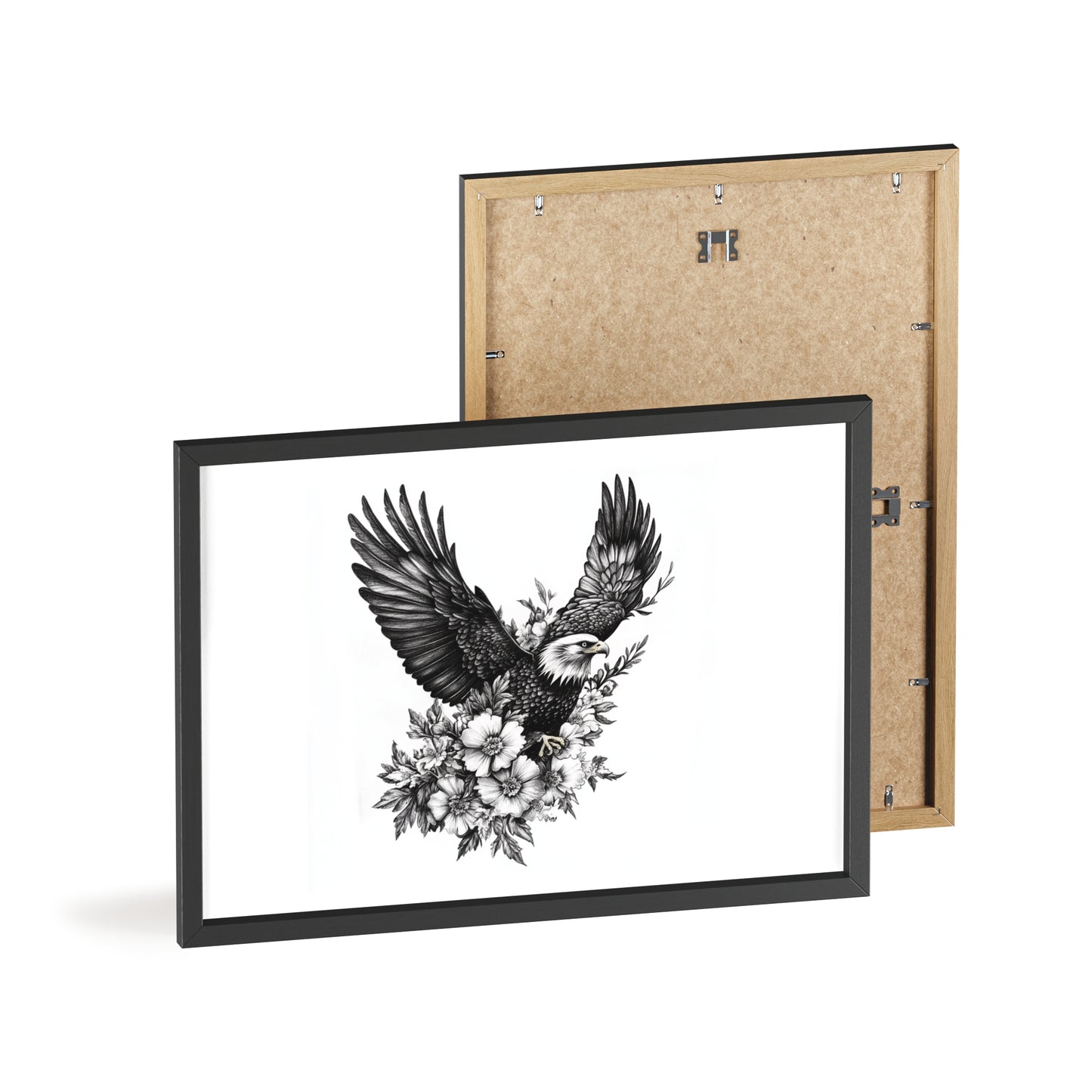 Adler mit Wildblütendesign