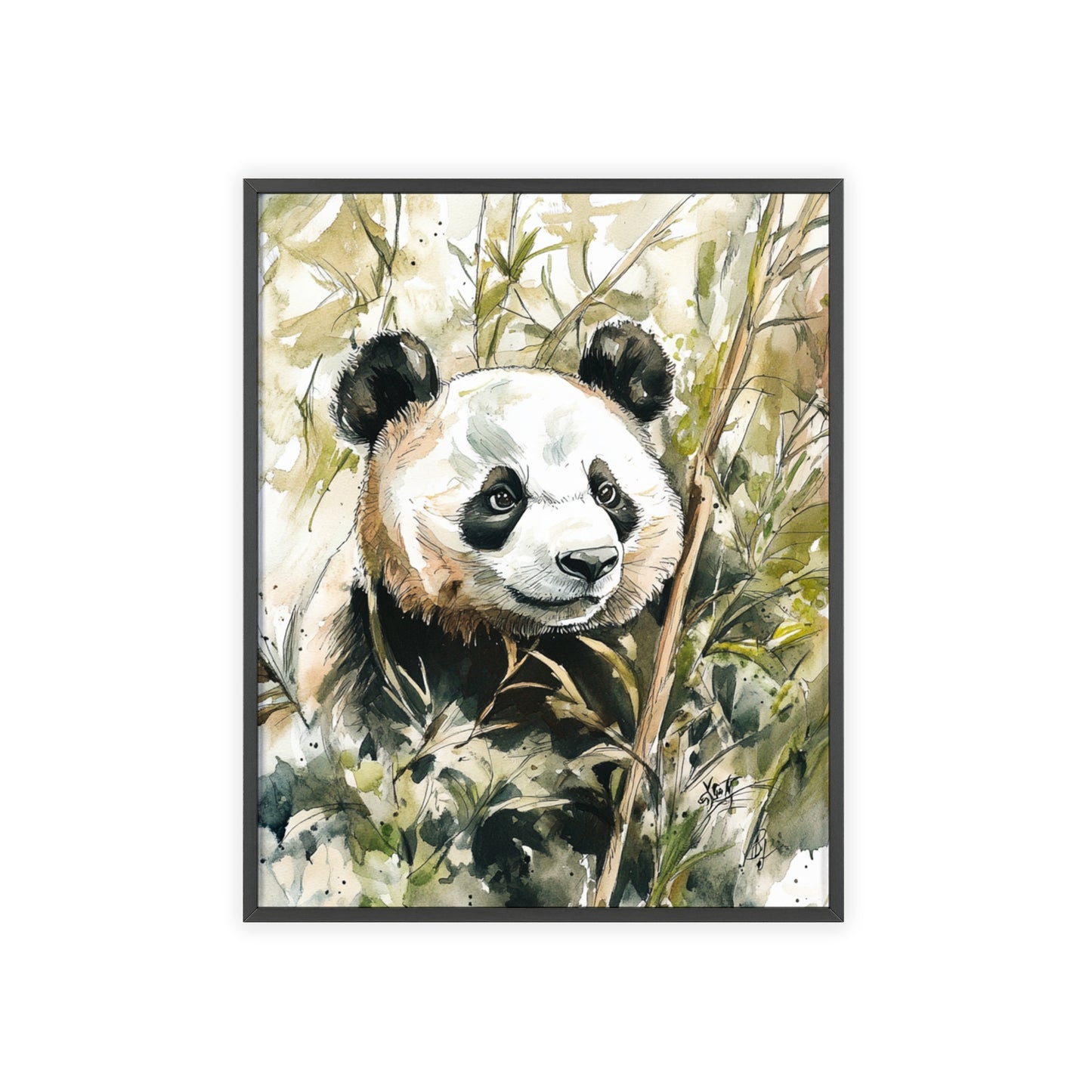 Panda im Wasserfarbenstil
