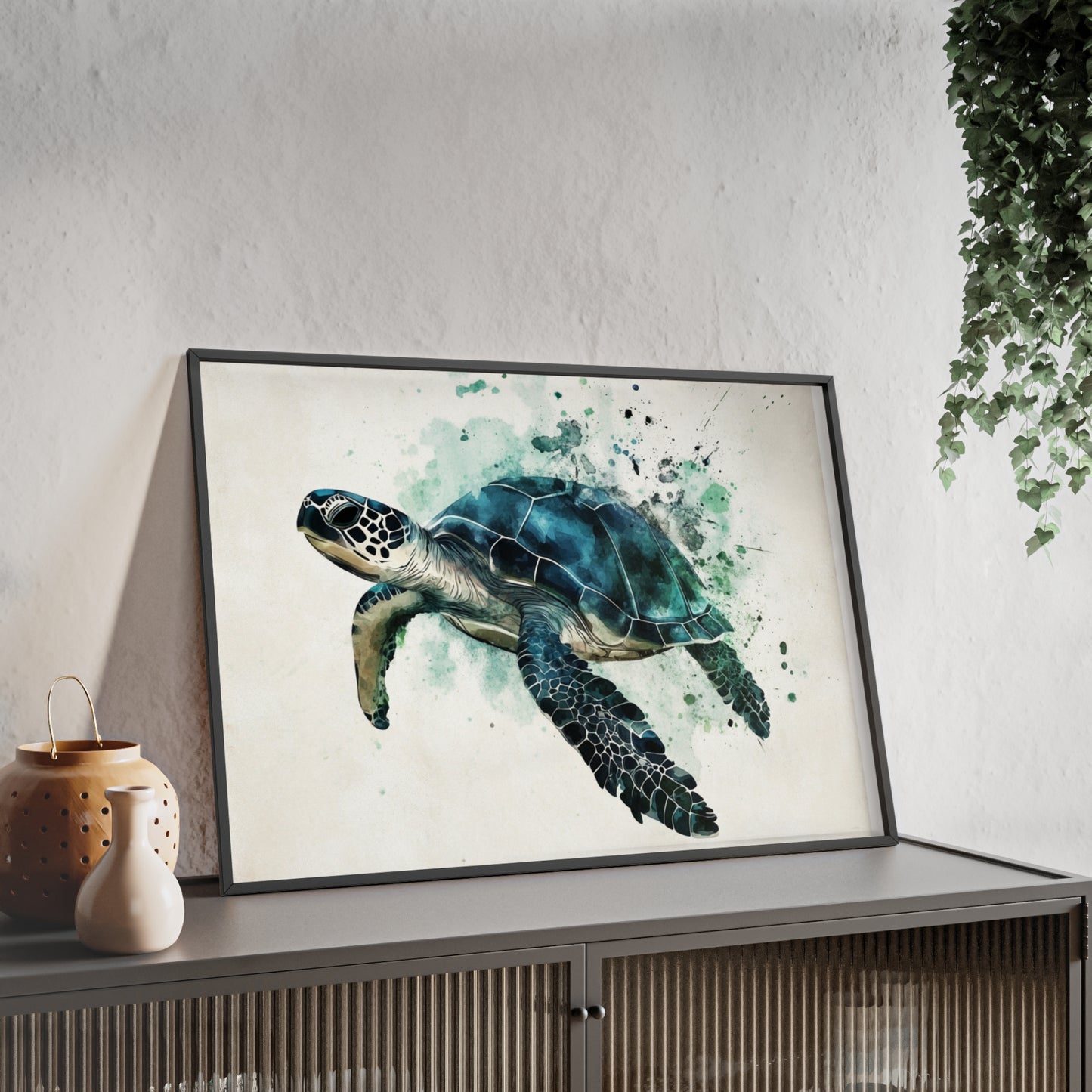 Schildkröte im Wasserfarbenstil