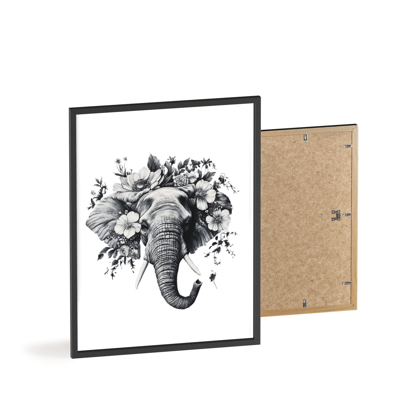 Elephant mit Wildblüten