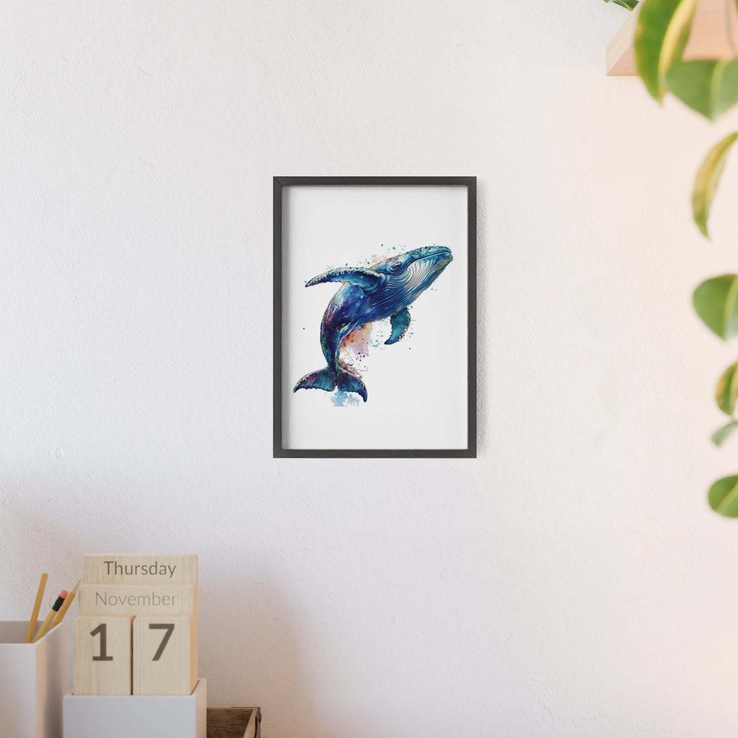 Wal im Wasserfarbenstil