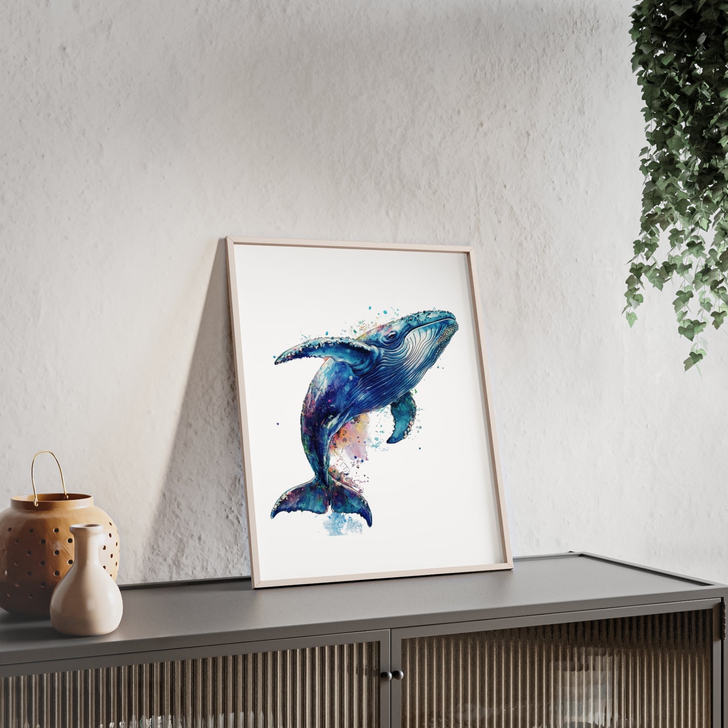 Wal im Wasserfarbenstil