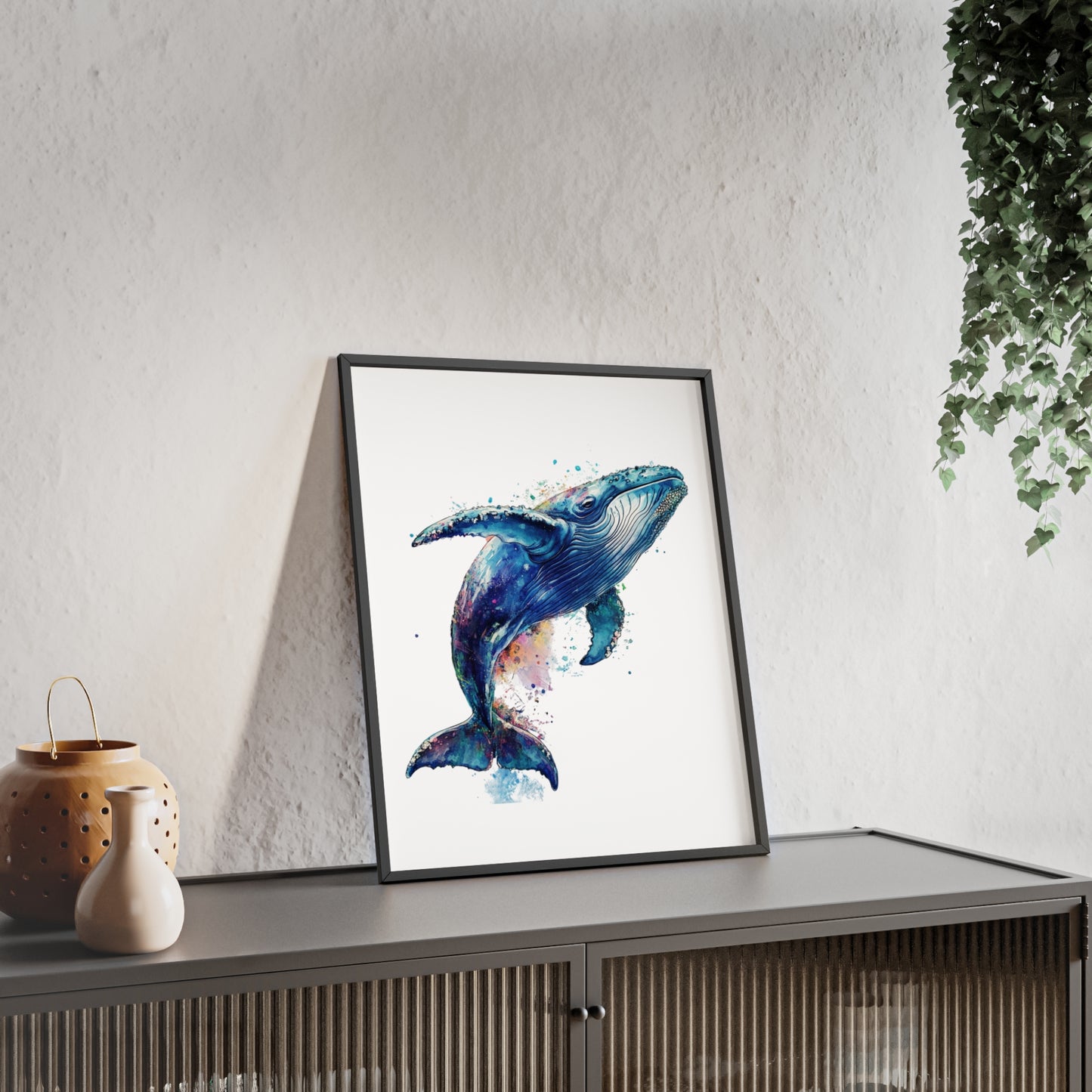 Wal im Wasserfarbenstil