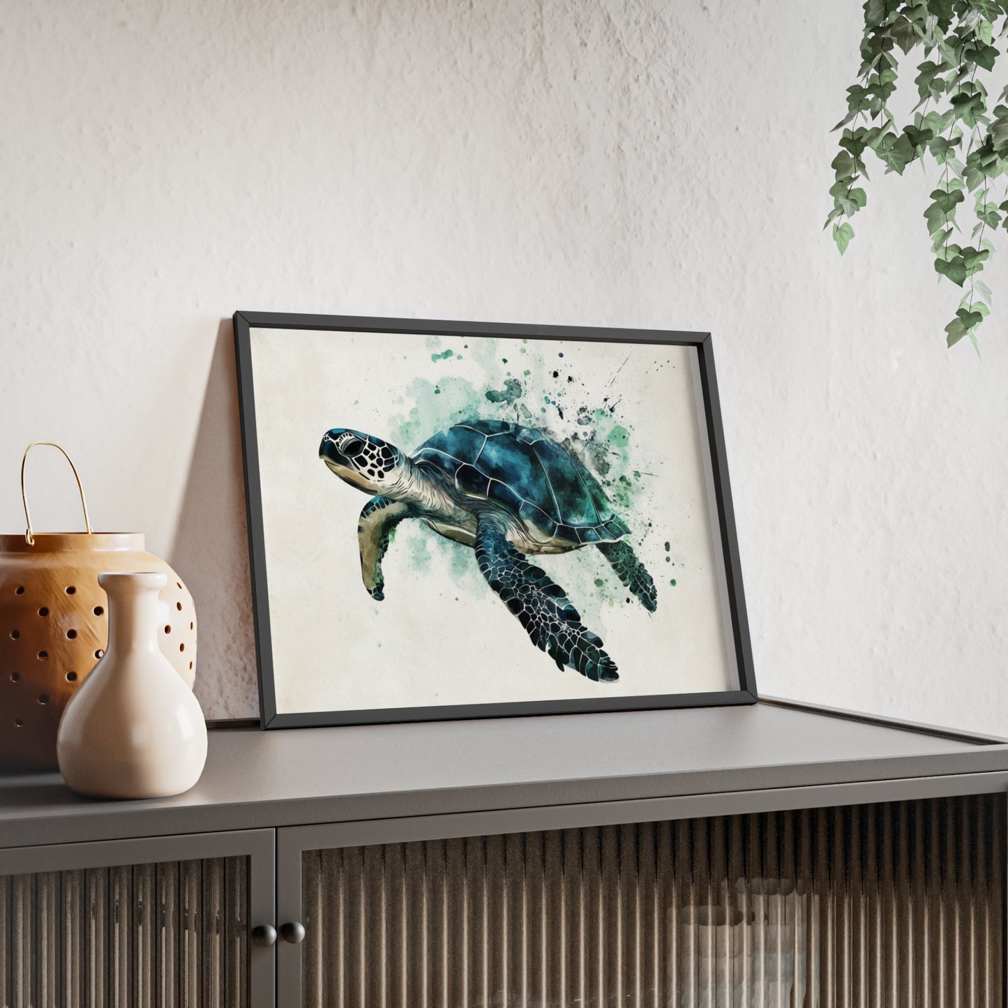 Schildkröte im Wasserfarbenstil