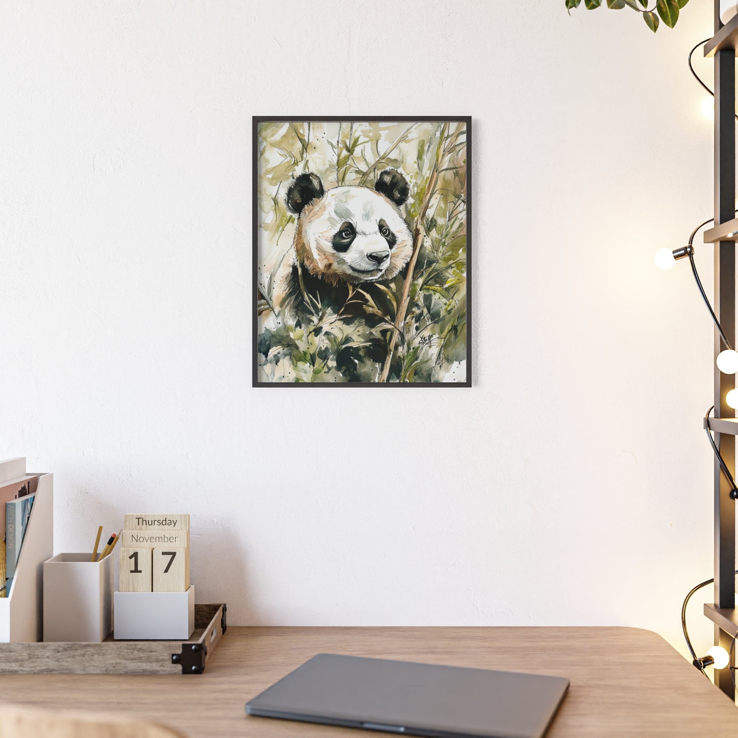 Panda im Wasserfarbenstil