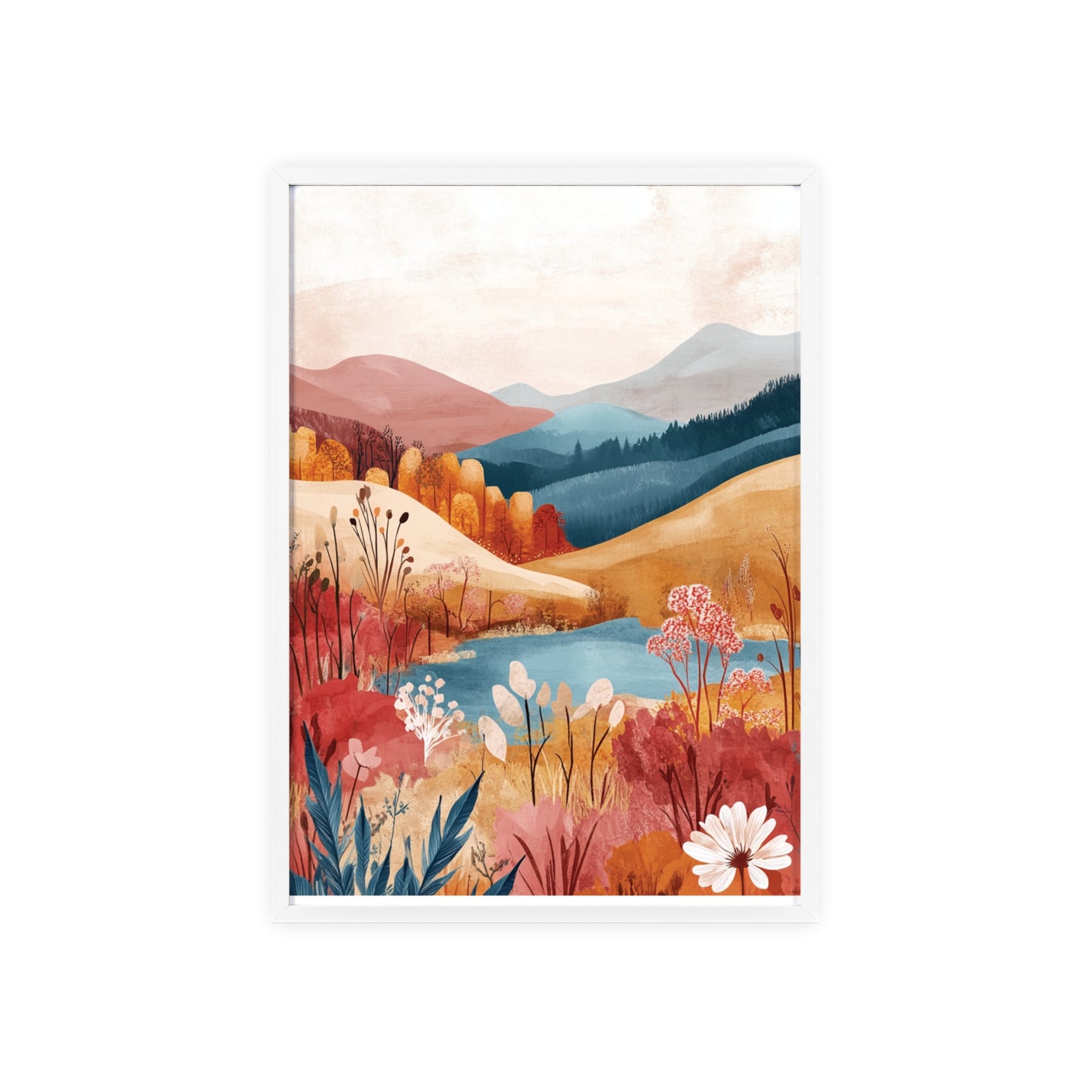 Traumlandschaft in gemütlichen Farben