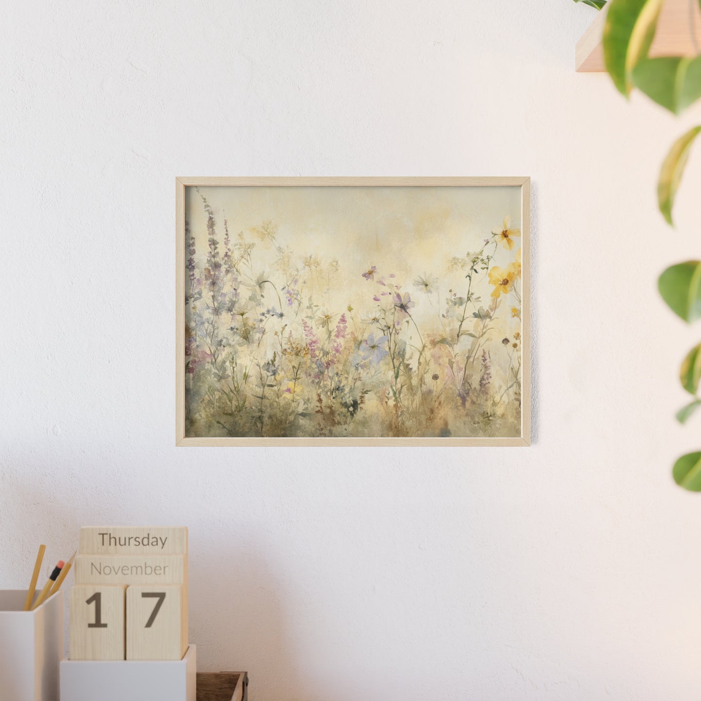 Wildblumen im Wasserfarbenstil