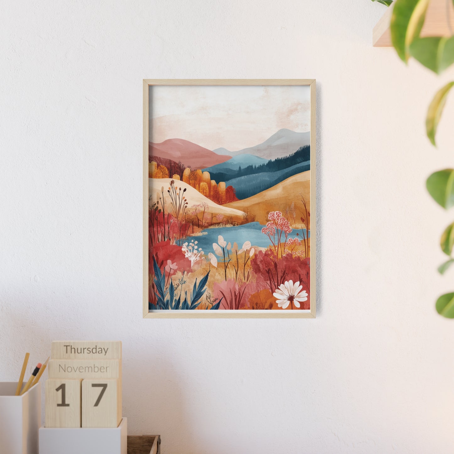 Traumlandschaft in gemütlichen Farben