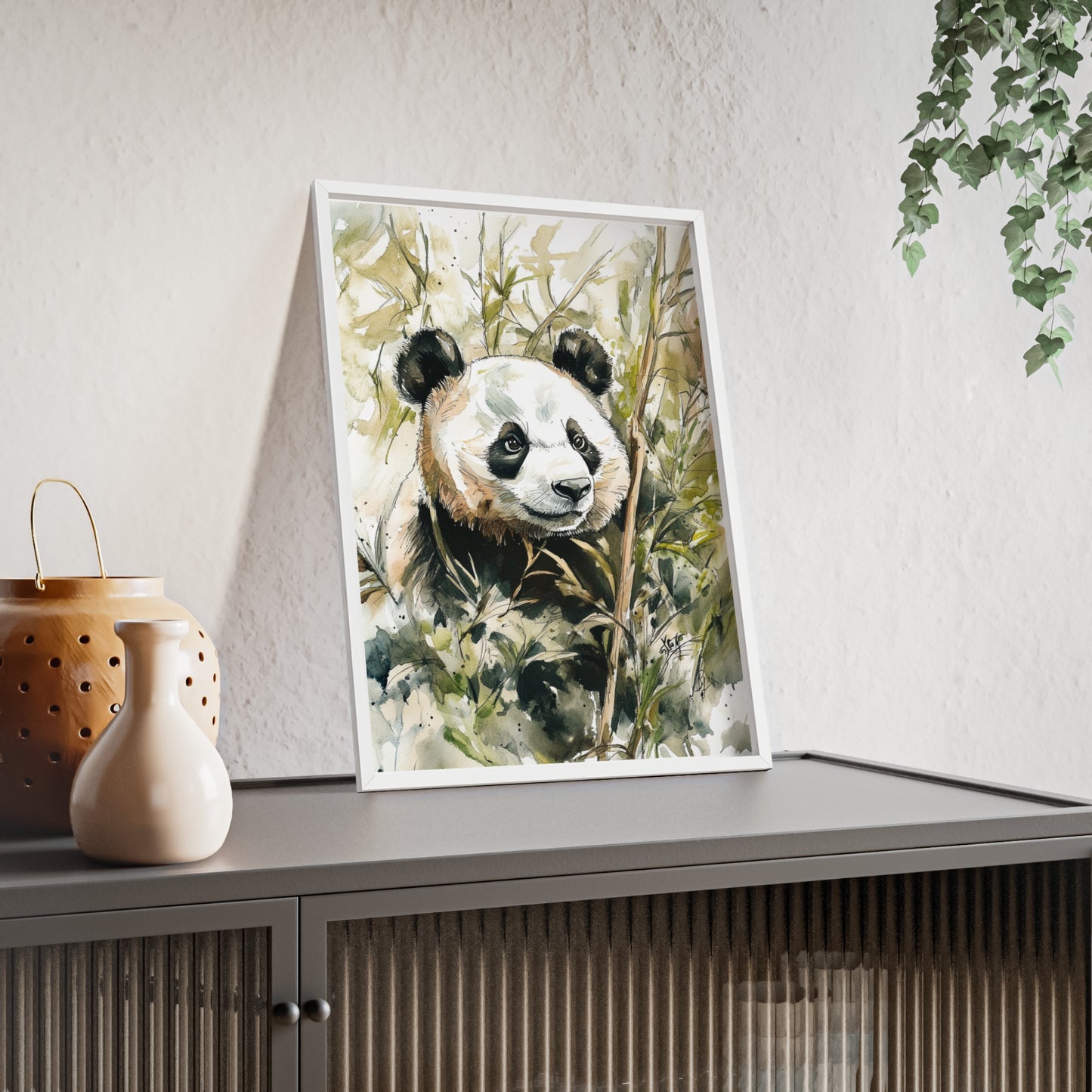 Panda im Wasserfarbenstil