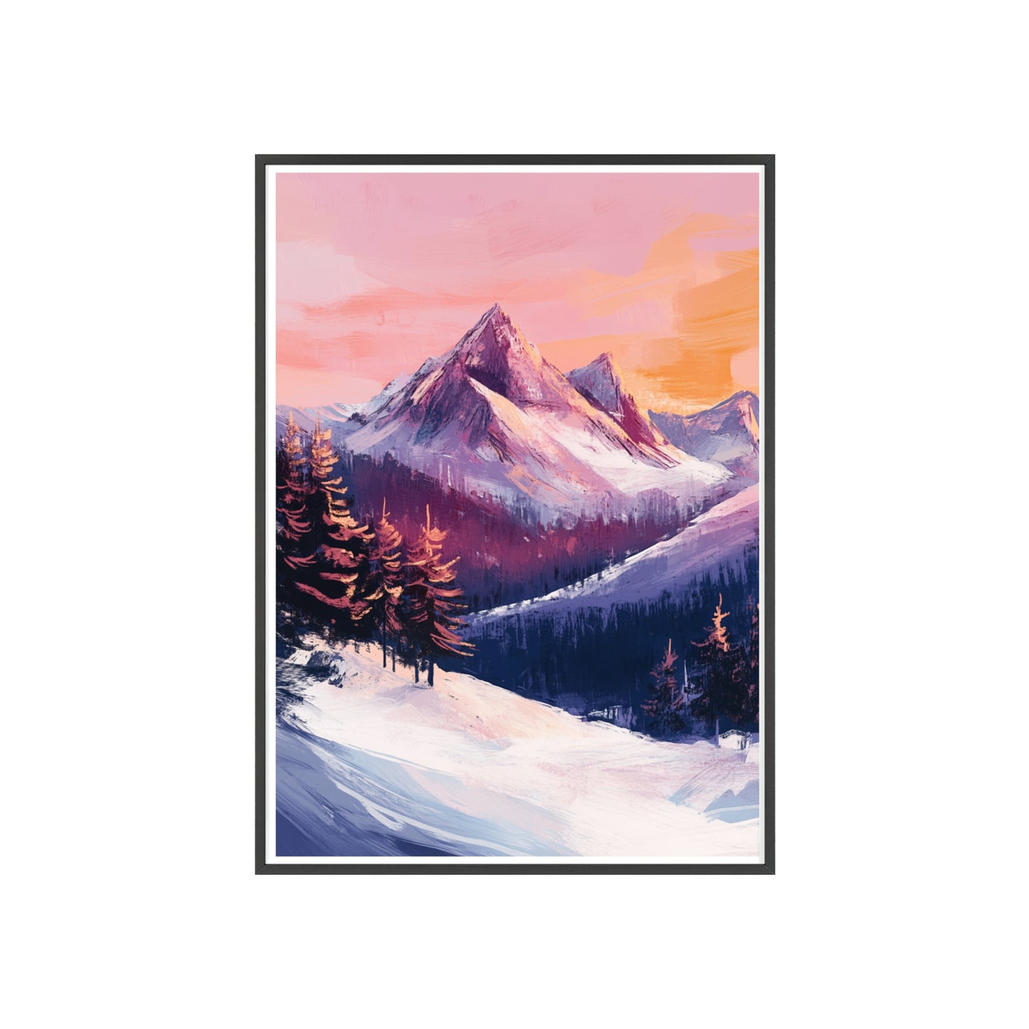 Berglandschaft in gemütlichen Farben