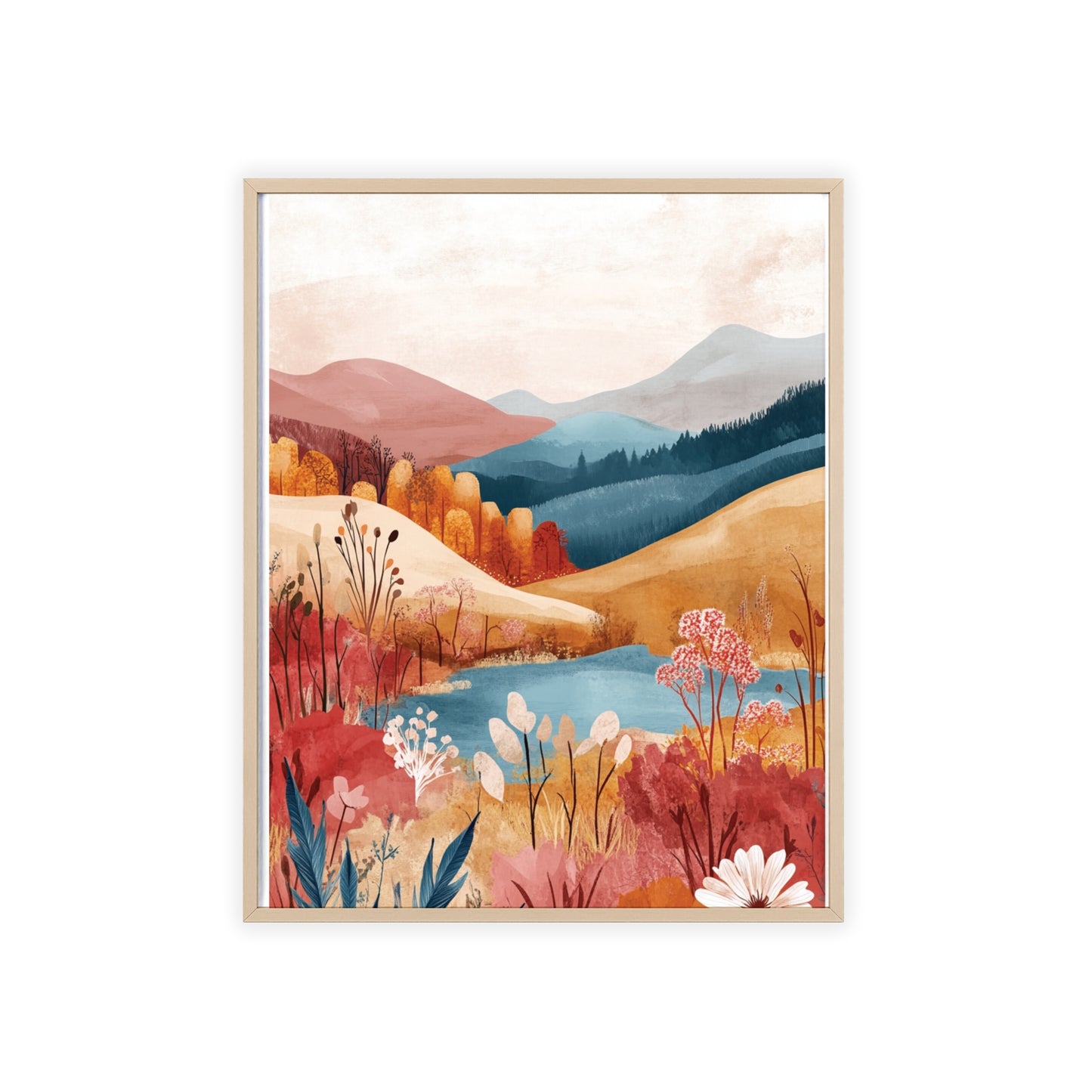 Traumlandschaft in gemütlichen Farben