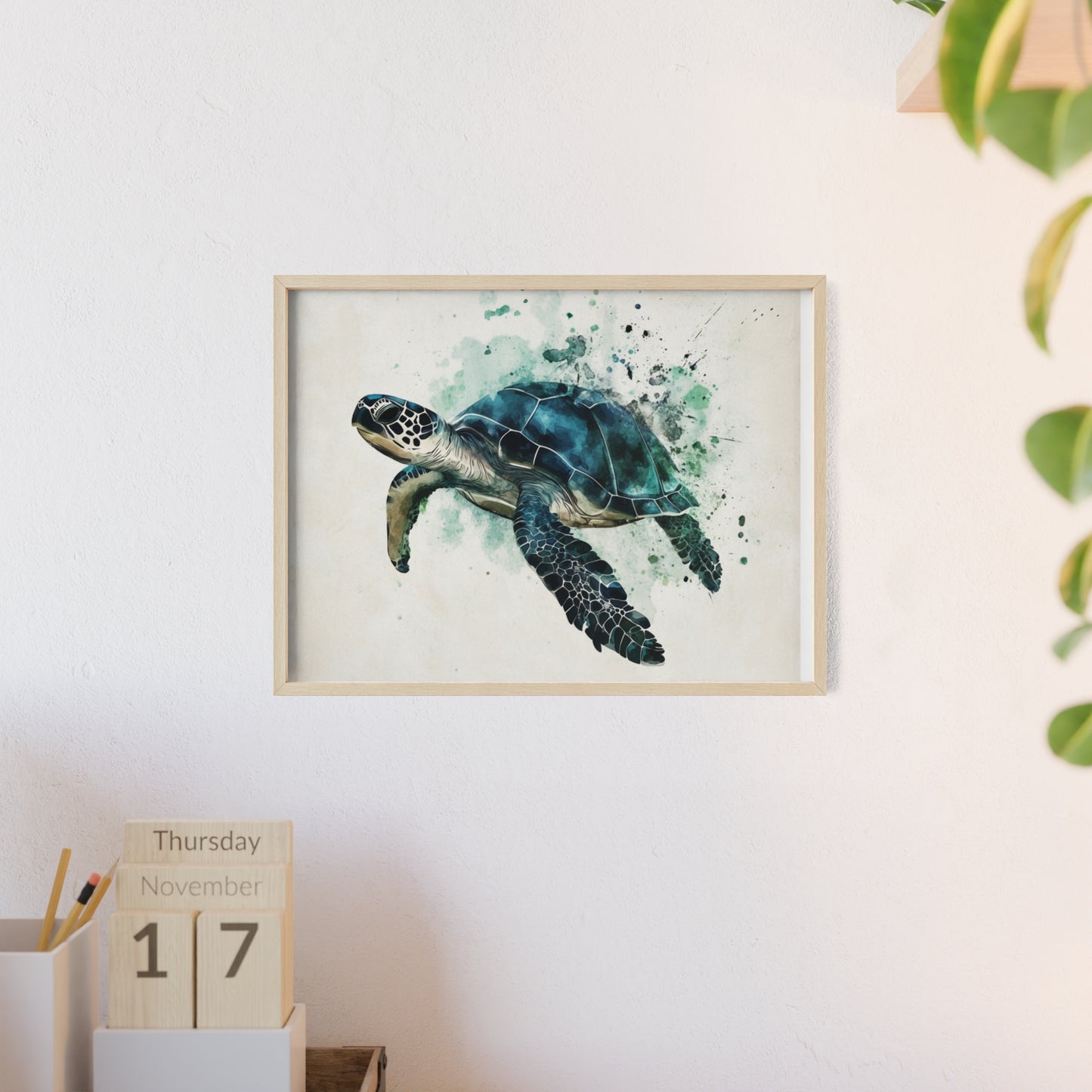 Schildkröte im Wasserfarbenstil