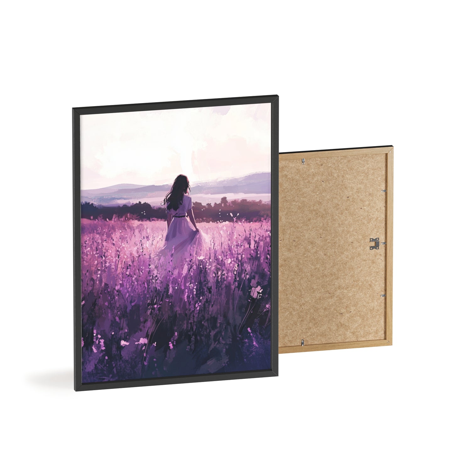 Frau in blühender Wiese