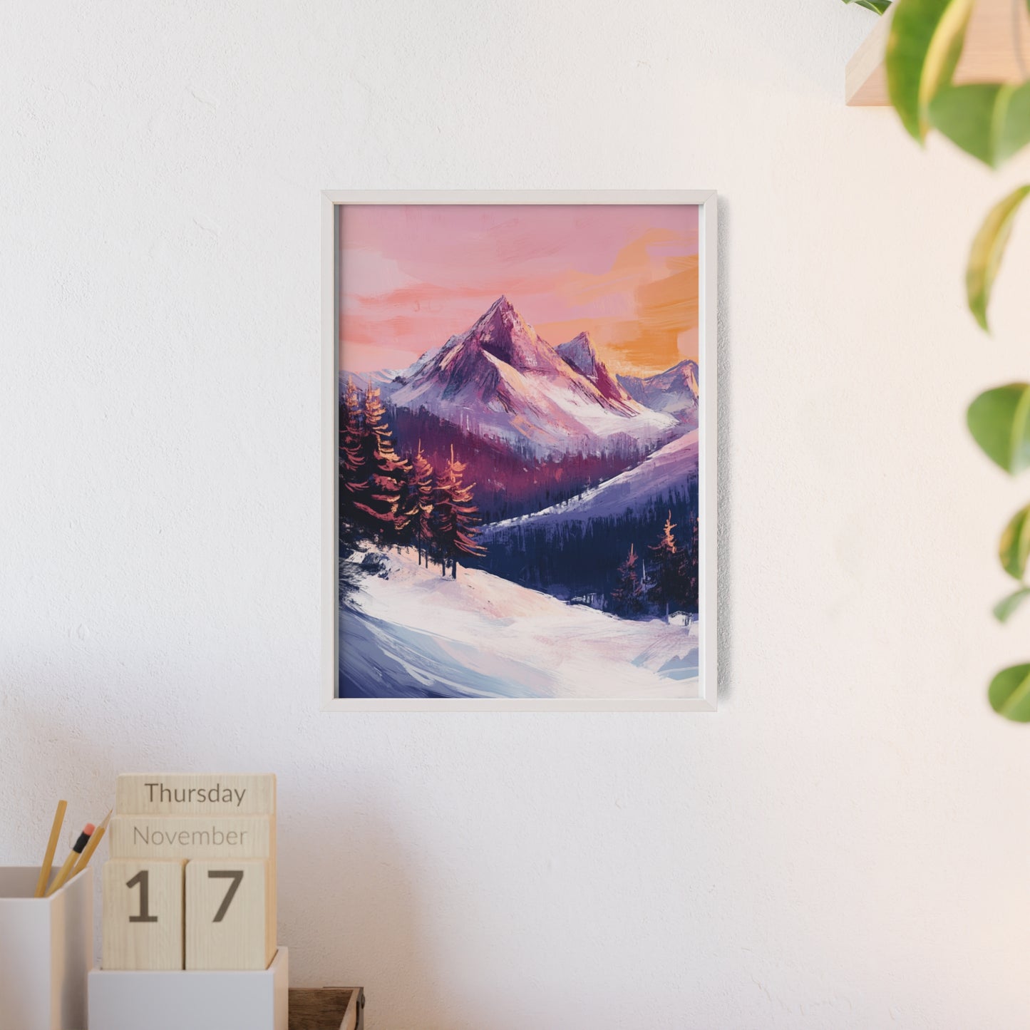 Berglandschaft in gemütlichen Farben