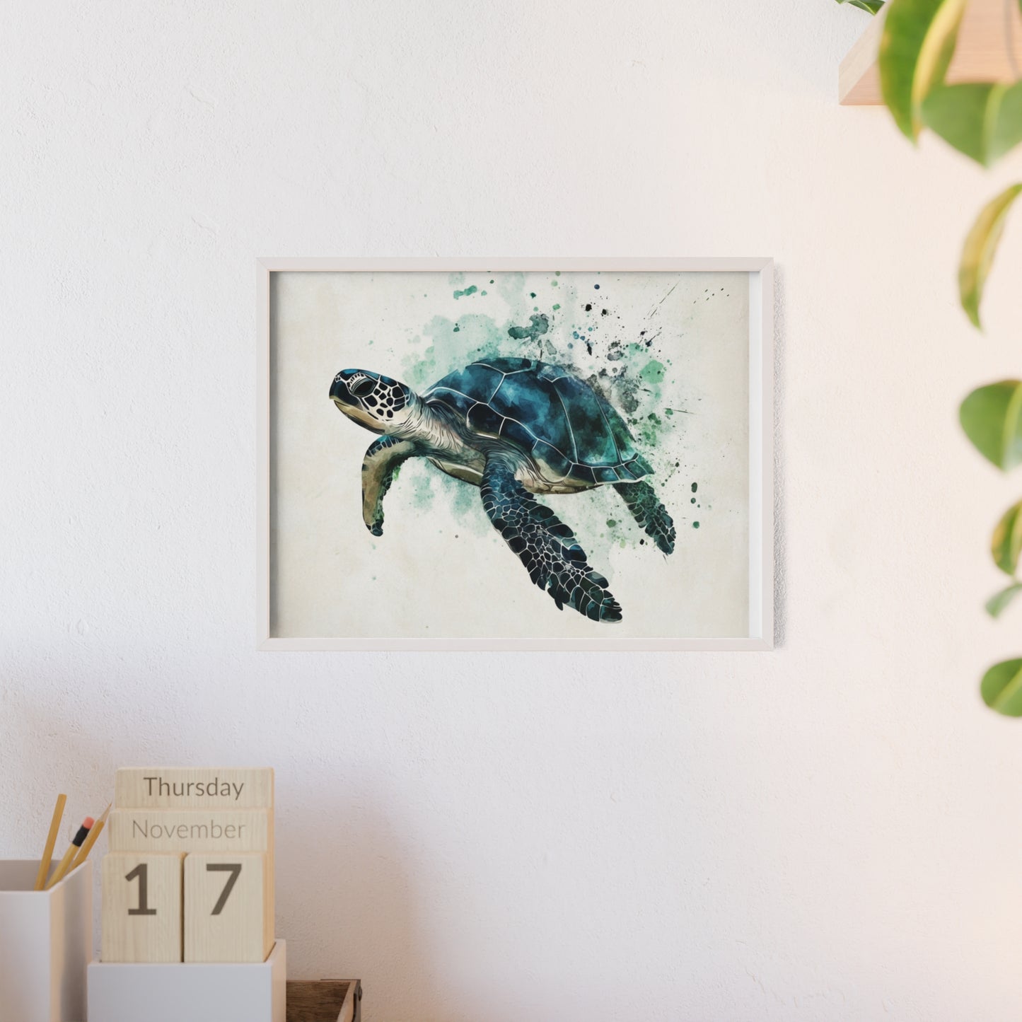 Schildkröte im Wasserfarbenstil